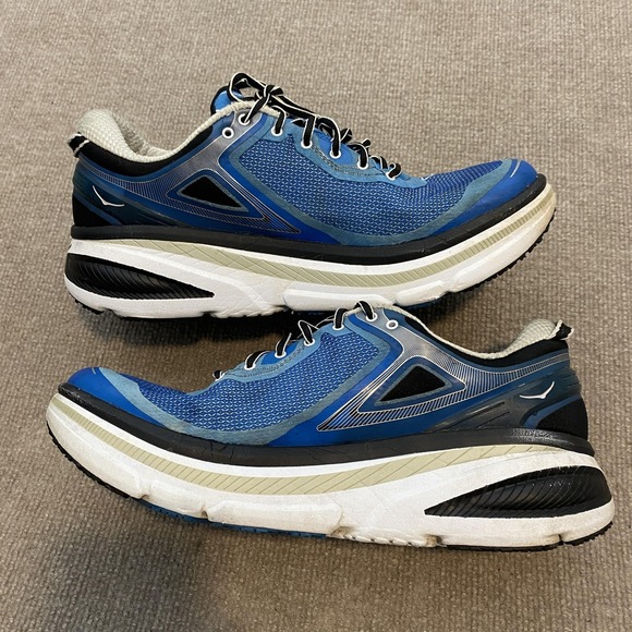 Hoka‎ One One Bondi Shoes Mens Size 13 Blue Running Sneakers 1007833 Cushioned main image 10